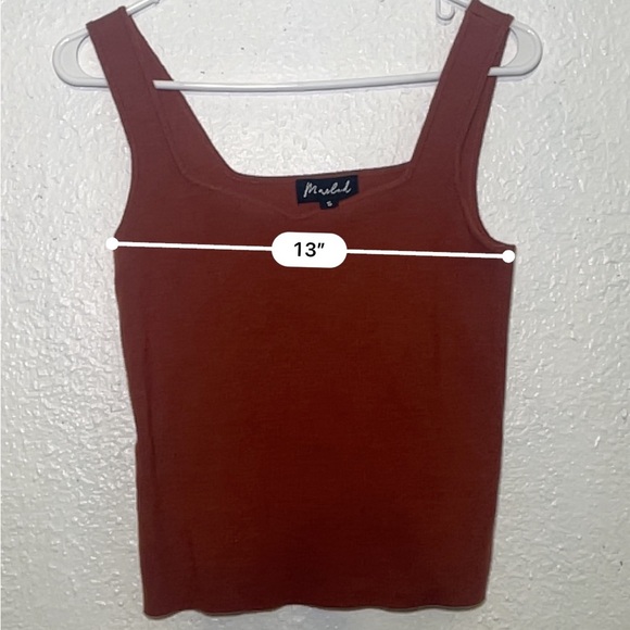 Marled  Red Tank Top size small - Picture 3 of 8